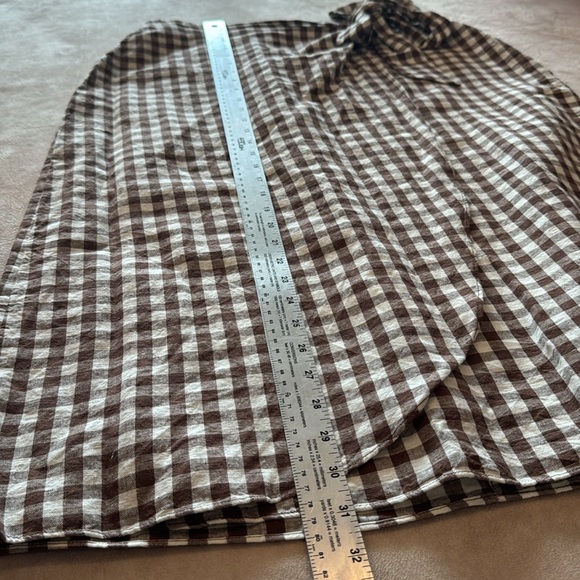 DownEast Linen Blend Wrap Skirt • size 10 - Picture 4 of 7